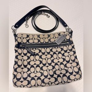 Coach shoulder bag with strap